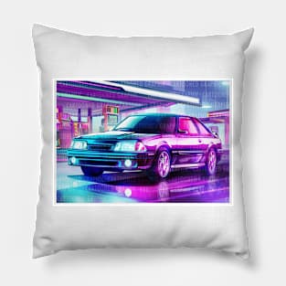 Ford Mustang two-color Pink and Blue Pillow