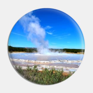 Large Steaming Geyser Pin