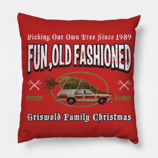 Griswold Fun Old Fashioned Christmas Pillow