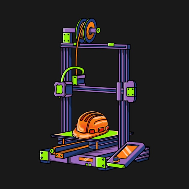 3D Printer #4 Made By Engineer by Merch By Engineer