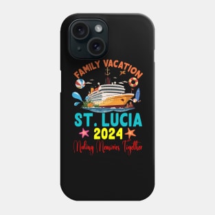 Family Vacation St. Lucia 2024 Family Matching Group Summer Phone Case