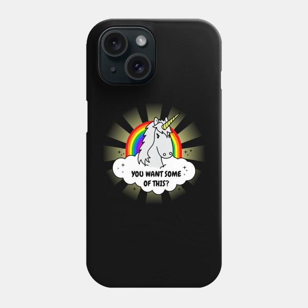 Angry Unicorn Want Some Of This Phone Case by joeysartworld