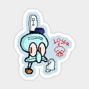 Squidward Pixel Magnet