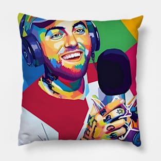 Mac Miller  Wpap pop art Pillow