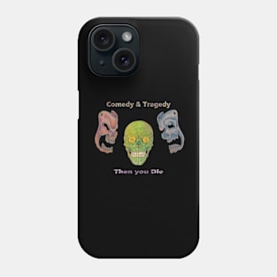 Comedy Tragedy & Die, Female Skull Phone Case