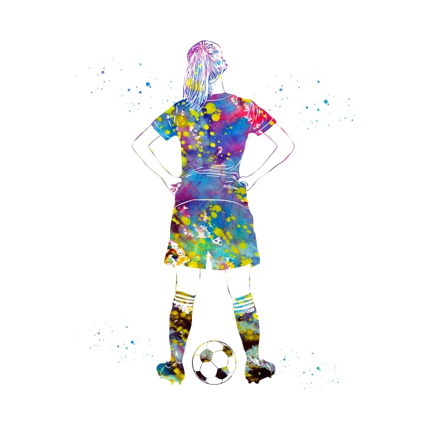 Soccer Player Girl by erzebeth