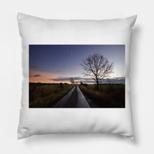 Country Road Sunrise Pillow