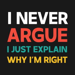 I Just Explain Funny Sarcastic Saying Vintage Retro T-Shirt