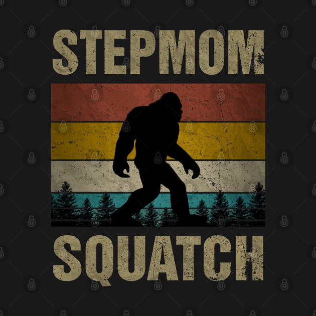 Stepmom Squatch Bigfoot Stepmom Sasquatch Yeti Family Matching by snnt