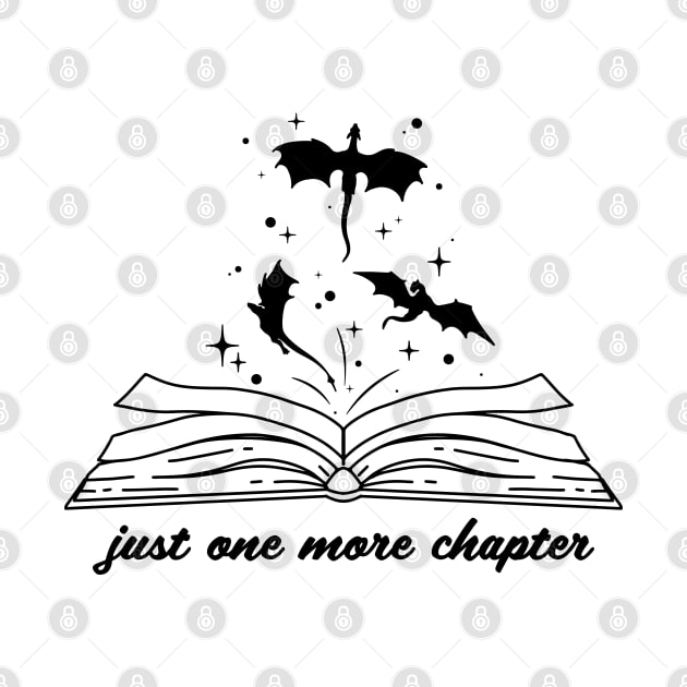 just one more chapter - fantasy book fan by Hanneliza