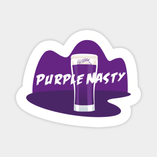 Purple Nasty piranha in pint Magnet