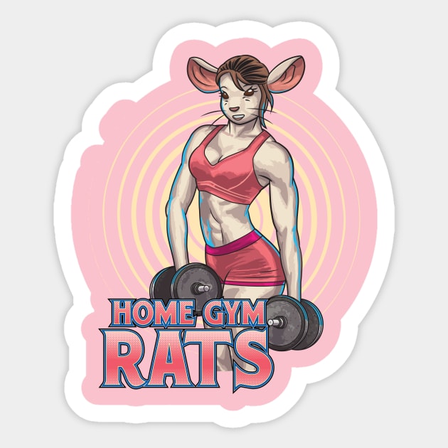 Gym Rat Sticker for Sale by American Artist