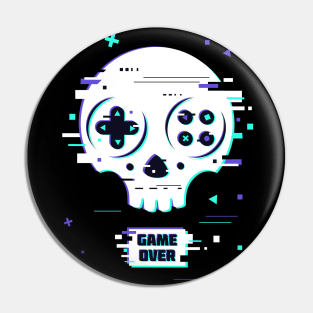 SKULL GAME OVER Pin