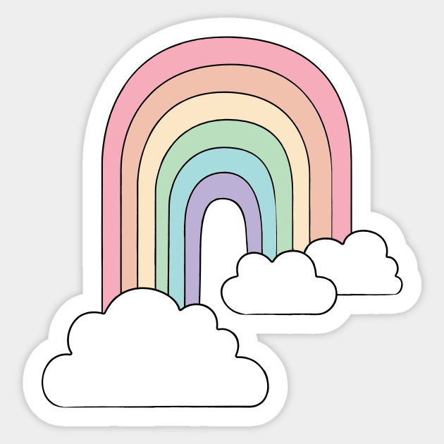 Pastel Rainbow Stickers