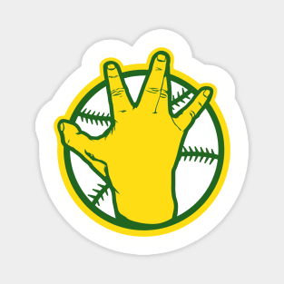 Oakland A's Westside Hand Sign Design Magnet