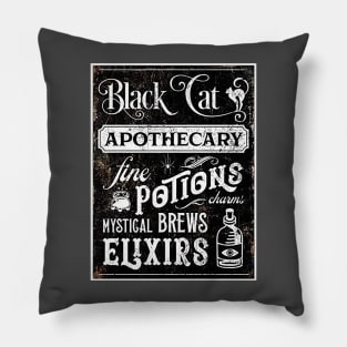 Black Cat Apothecary - Fine Potions and Elixirs! Pillow