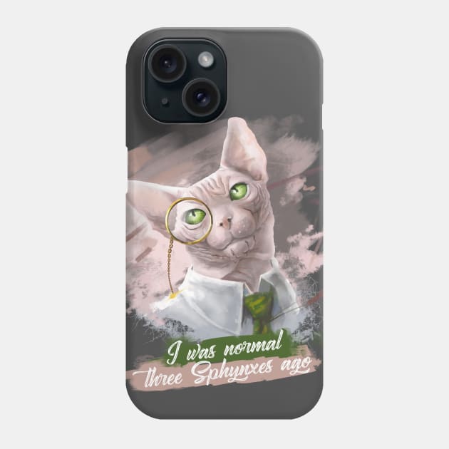 Sphynx cat Phone Case by Fine_Design