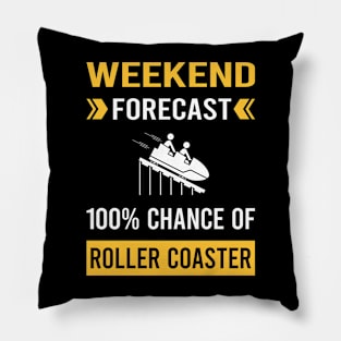 Weekend Forecast Roller Coaster Coasters Rollercoaster Pillow