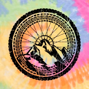 Vintage Bike Tire Grunge Mountain Biking Tread Biker T-Shirt