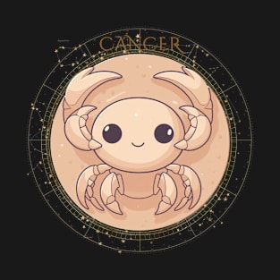 Cancer Zodiac Illustration T-Shirt