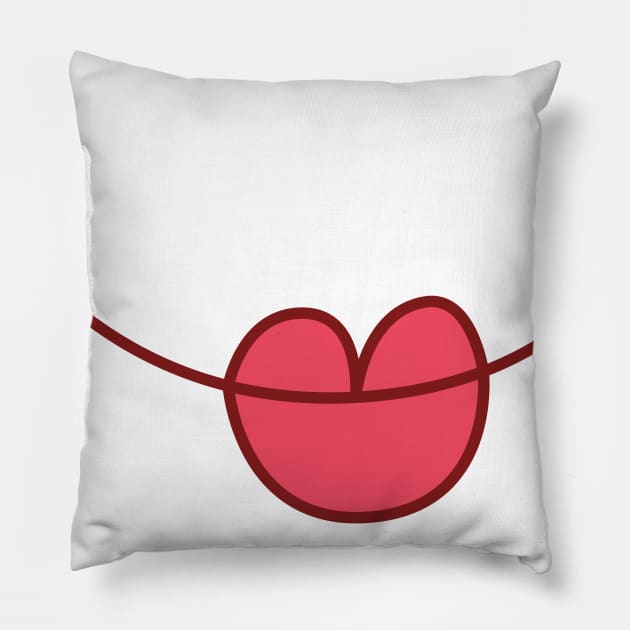 FUNNY FACE MASK Pillow by PIIZ