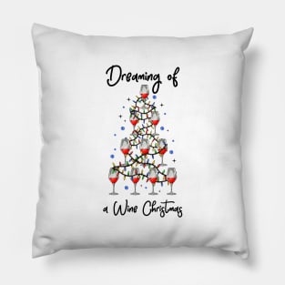 Wine Christmas. Funny Wine Lover Christmas Gift. Pillow