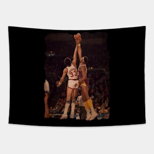 Dunk Kareem Abdul Jabbar vs Wilt Chamberlain Tapestry