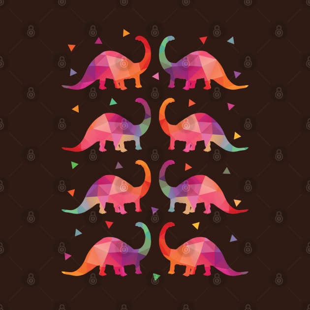 Geometric Dinosaurs by QueenieLamb