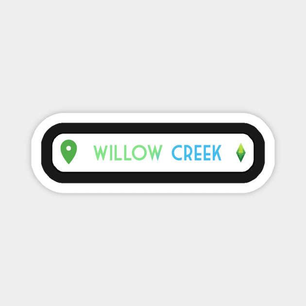 Willow Creek Location- The Sims 4 Magnet by BurritoKitty