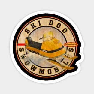 Ski Doo vintage Snowmobiles Magnet