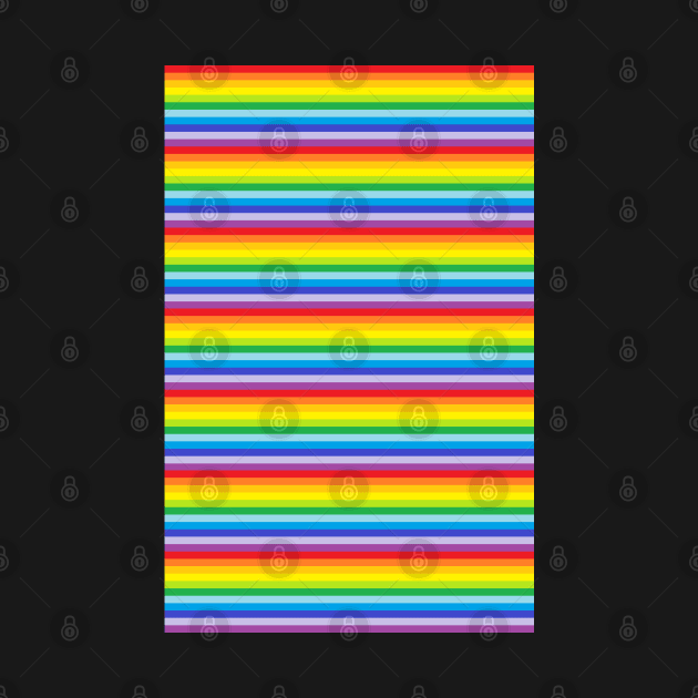 Rainbow Stripe Pattern by Wicca Fairy