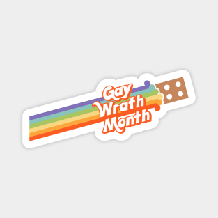 Gay Wrath Month (Pride Brick) Magnet