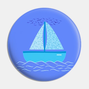Cute sailboat Pin