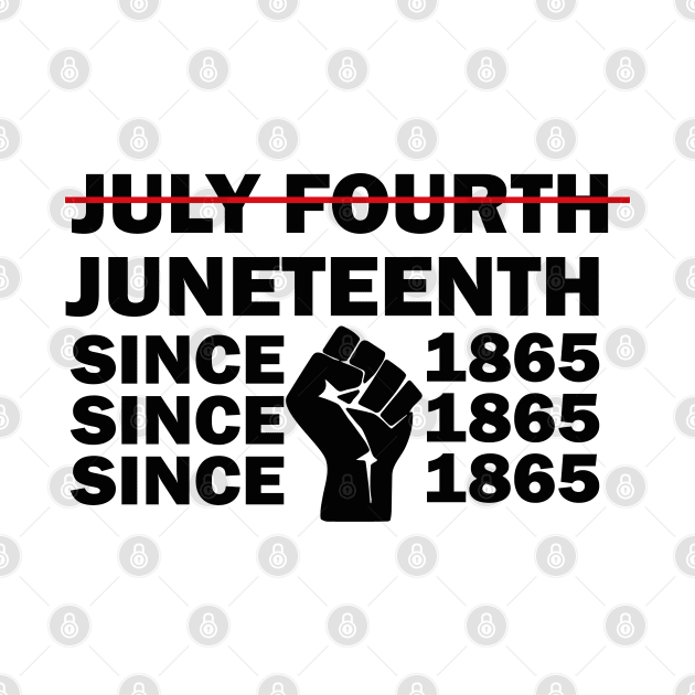 Juneteenth Independent Day Gift, July Fourth Design, African American Freedom Gift by WassilArt