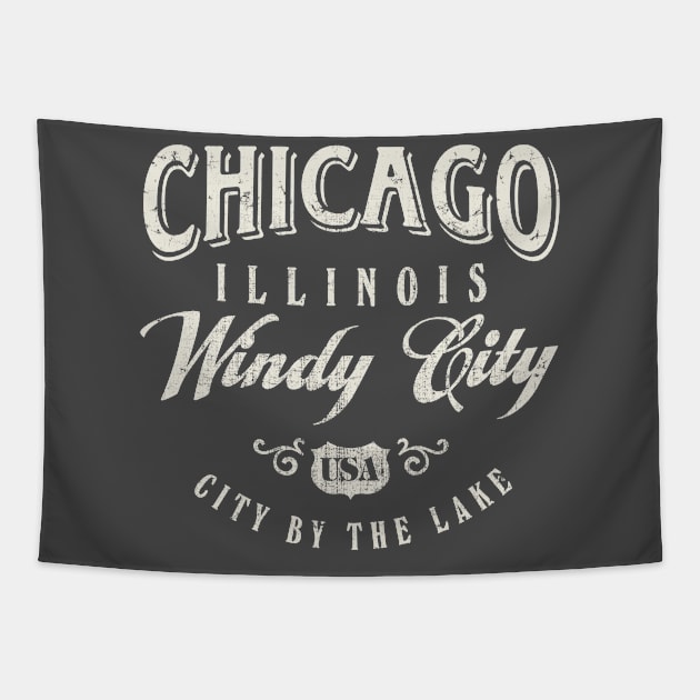 Chicago Illinois Windy City Tapestry by Designkix