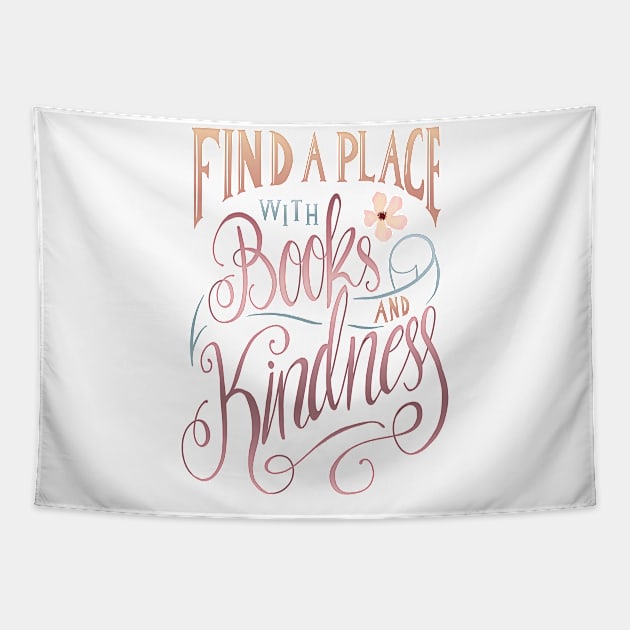 FIND A PLACE Tapestry by Catarinabookdesigns