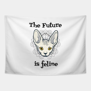 The Future Is Feline T-Shirt Tapestry