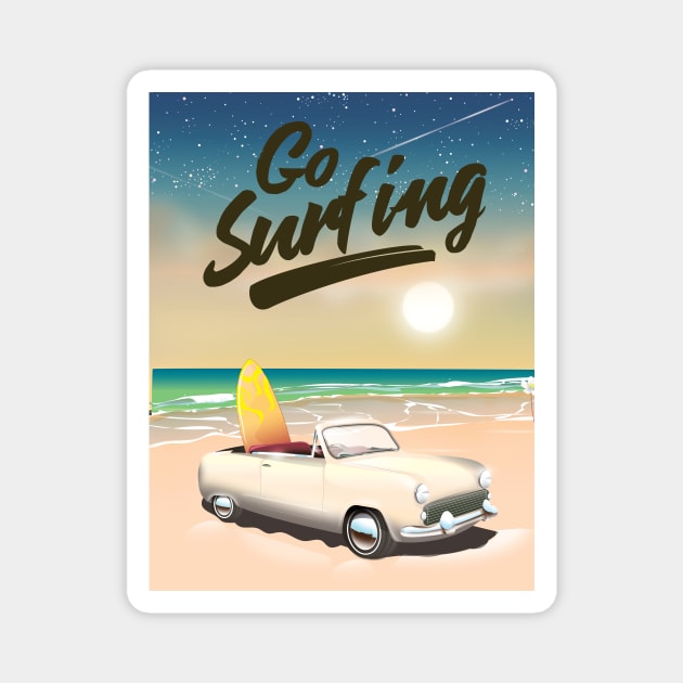 Go Surfing! Magnet by nickemporium1