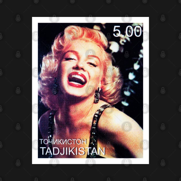 Marilyn Monroe Postage Stamp by VintCam