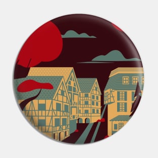 Blood moon town Pin