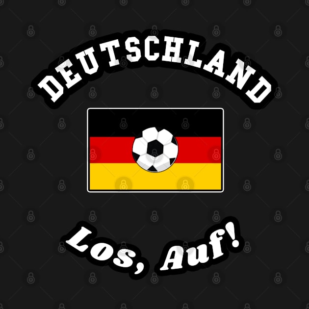 ⚽ Deutschland Football, Schwarz-Rot-Gold, Los Auf! Team Spirit by Pixoplanet