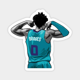 Miles Bridges Vector Back Magnet