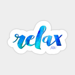 RELAX WATERCOLOR by Jan Marvin Magnet