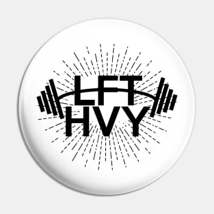 weight left BodyBuilding LFT HVY  For Light Colors Shirts  BY WearYourPassion Pin