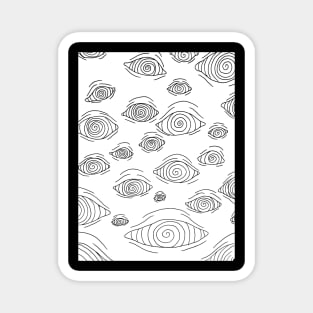 spiral eyes print Magnet