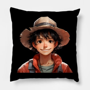 Reimagined Monkey D. Luffy from One Piece Pillow