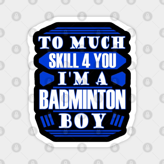 badminton Magnet by FindYourFavouriteDesign