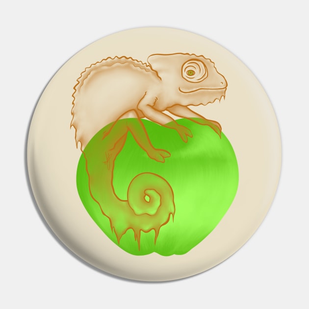 Caramel Chameleon Pin by AJonson