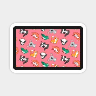 Cute Baby Animals Pink Penguin Fox Koala Animal Social Distancing FaceMask Teachers Magnet