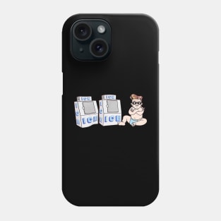 Ice Ice Baby on Red Phone Case